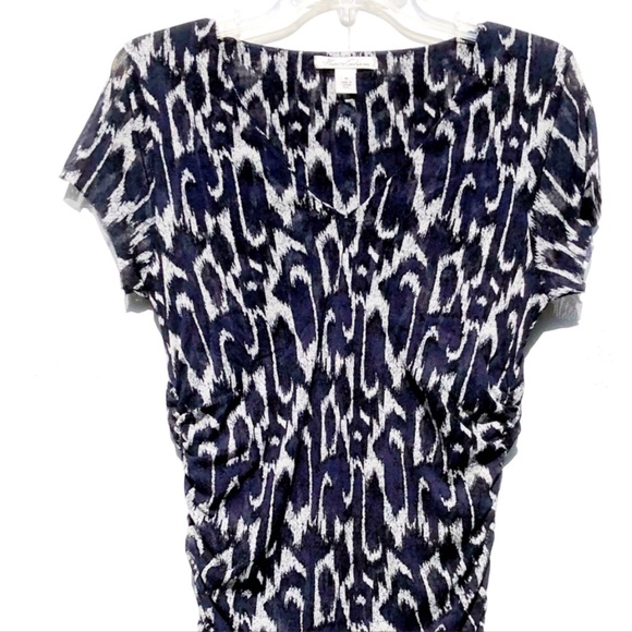Kenneth Cole Mesh Indigo Ikat Swim Cover Up - Picture 5 of 12